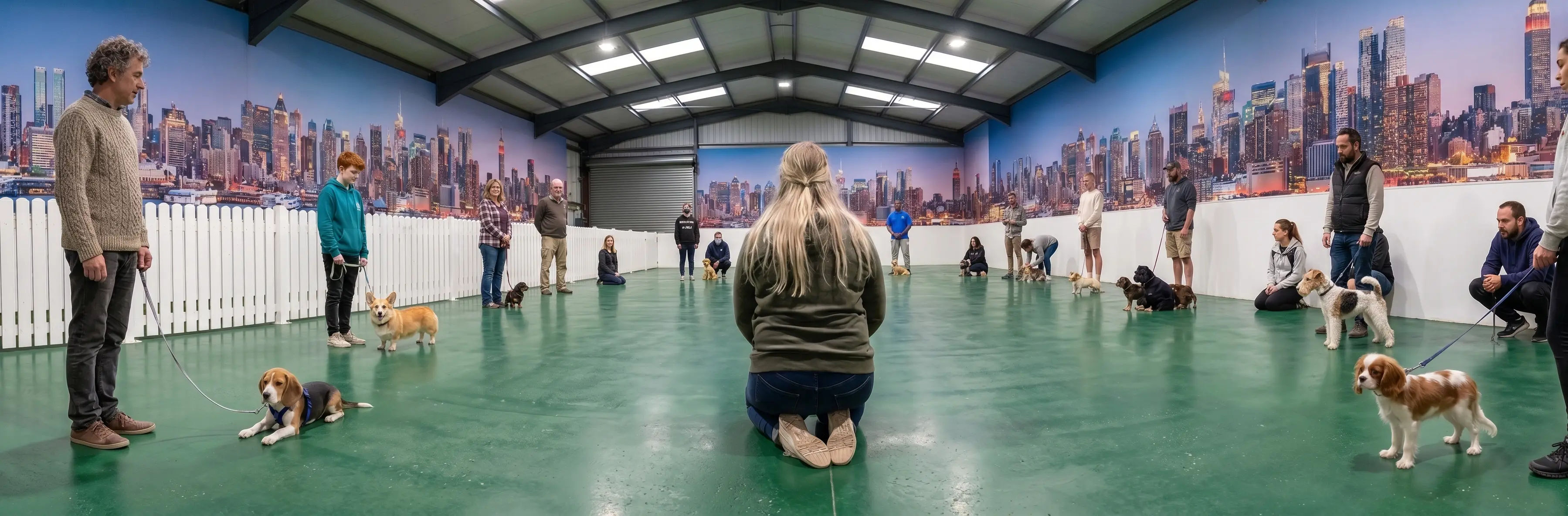 Puppy Preschool class in session at Central Bark in Parnell, led by trainer Madeleine de Vrije